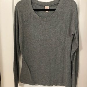 Grey waffle knit